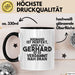 Gerhard Tasse Niemand Ist Perfekt, Gerhard Ist Nah Dran Geschenk Schwarz Trendation