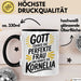 Kornelia Tasse Geschenk Gott Formte Die Perfekte Frau Kornelia Geschenkidee Schwarz Trendation