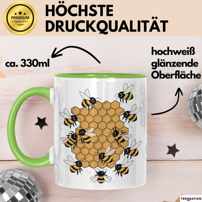 Imker Tasse Geschenkidee Honigmacher Lustiger Spruch Geschenkidee Lustig Grün Trendation
