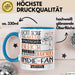 Indie-Fan Geschenk Becher Tasse Gott Schuf Alle Menschen Gleich Nur Die Besten Durfeten Indie-Fan Werden Geschenkidee Lustig Blau Trendation