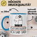 Geschenk für Plattenproduzentin Tasse Lustige Geschenkidee Geburtstag Ich Bin Plattenproduzentin Ich Darf Das Blau Trendation