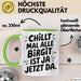 Birgit Tasse Geschenk Chillt Mal Alle Birgit Ist Ja Jetzt Da Geschenkidee Becher mit Name Grün Trendation