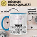 Geschenk für Outdoor-Yoga-Lehrerin Tasse Lustige Geschenkidee Geburtstag Ich Bin Outdoor-Yoga-Lehrerin Ich Darf Das Blau Trendation