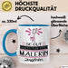 Malerin Geschenk Tasse So Gut Kann Nur Eine Malerin Aussehen Geschenkidee Geburtstag Weihnachten Lustig Blau Trendation