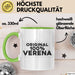 Verena Tasse Original 100% Verena Geschenk Grün Trendation