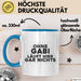 Gabi Tasse Ohne Gabi Laeuft Hier Gar Nichts Geschenk Blau Trendation
