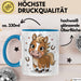 Pferdeliebhaber Tasse Geschenkidee für Reitsport Blau Trendation