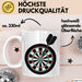 Darts Spieler Tasse Geschenkidee Bullseye Champion Lustiger Geschenkidee Lustig Weiß Trendation