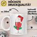 Weihnachten Weinglas Tasse Geschenk Weihnachtliche Grafik Kaffee-Becher Weiß Trendation