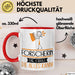 Forscherin Geschenk Tasse Becher Die Frau Die Allen Kann Geschenkidee für eine Forscherin Lustig Rot Trendation