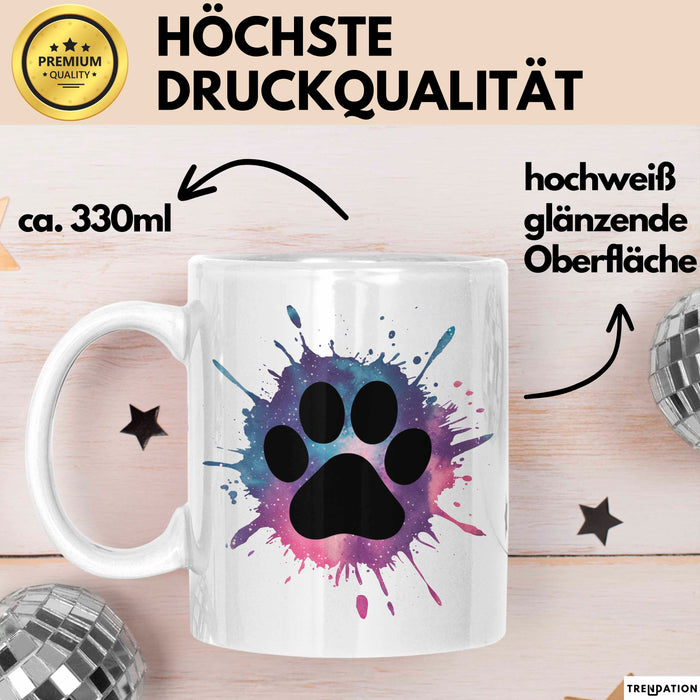 Hund Tierliebhaber Tasse Geschenk Lustige Geschenkidee Spruch Weiß Trendation