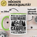 Camper Tasse Geschenk Wohnwagen Camping Geschenkidee Grün Trendation