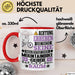 Mountainbike-Guide Geschenk Tasse Lustiger Spruch Erheben Sie Sich Der Mountainbike-Guide Betritt den Raum Rot Trendation
