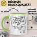Humor Tasse Geschenk Ich brauche keinen Mittelfinger Ich Mache Das Mit Den Augen Becher Geschenk Grün Trendation