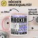 Rocker Geschenk Kaffee-Tasse Geschenkidee für Rocker Ich Bin Rocker Ich Kann Es Dir Erklären Jedoch Nicht Für Dich Verstehen Spruch Lustig Rosa Trendation