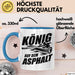 Stockschießen Tasse Geschenkidee König Auf Der Strasse Blau Trendation