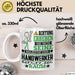 Handwerker Geschenk Tasse Lustiger Spruch Erheben Sie Sich Der Handwerker Betritt den Raum Weiß Trendation