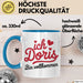 Doris Tasse Geschenk Ich Bin Vollkommen Doris Geschenkidee Geburtstag Blau Trendation