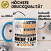 Indie-Fan Geschenk Tasse Lustiger Spruch Erheben Sie Sich Der Indie-Fan Betritt den Raum Blau Trendation