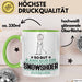 Snowshoer Geschenk Tasse So Gut Kann Nur Ein Snowshoer Aussehen Geschenkidee Kaffee-Becher Grün Trendation