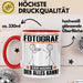 Fotograf Tasse Geschenk für Fotograf Der Mann Der Alles Kann Geschenkidee zum Geburtstag Rot Trendation