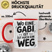 Gabi Tasse Geschenk Wo Eine Gabi Ist Ist Auch Ein Weg Geschenkidee Becher mit Name Rot Trendation