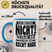 Lustige Tasse Besserwisser Mit Spruch Ich Diskutiere Nicht Ich Erkläre Nur Warum Ich Recht Habe Kaffee-Becher Sprüche Geschenkidee Kollege Blau Trendation