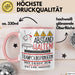 Trampolinspringerin Tasse Geschenk Lustig Abstand Halten Hochleistungs-Trampolinspringerin Mit Drang Zur Perfektion Bei Der Arbeit Rosa Trendation