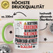 Parkour-Athlet Geschenk Tasse Lustiger Spruch Erheben Sie Sich Der Parkour-Athlet Betritt den Raum Grün Trendation