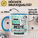 Beste Klangkünstlerin Der Welt Tasse Geschenk für Eine Klangkünstlerin Geprüft Und Sicher Geschenkidee Geburtstag Weihnachten Blau Trendation