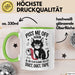 Katzen Tasse Geschenk Duct Duct Tape Geschenkidee Lustig Katze Sarkasmus Grün Trendation