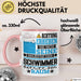 Schwimmer Geschenk Tasse Lustiger Spruch Erheben Sie Sich Der Schwimmer Betritt den Raum Rosa Trendation