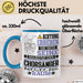 Chorsänger Geschenk Tasse Lustiger Spruch Erheben Sie Sich Der Chorsänger Betritt den Raum Blau Trendation