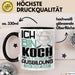 Koch Ausbildung Tasse Geschenk Ich Bin Koch In Der Ausbildung Ich Darf Das Geschenkidee Spruch Schwarz Trendation
