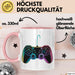 Gamer Gaming Liebhaber Tasse Geschenk Lustige Geschenkidee Spruch Game Controller Rosa Trendation
