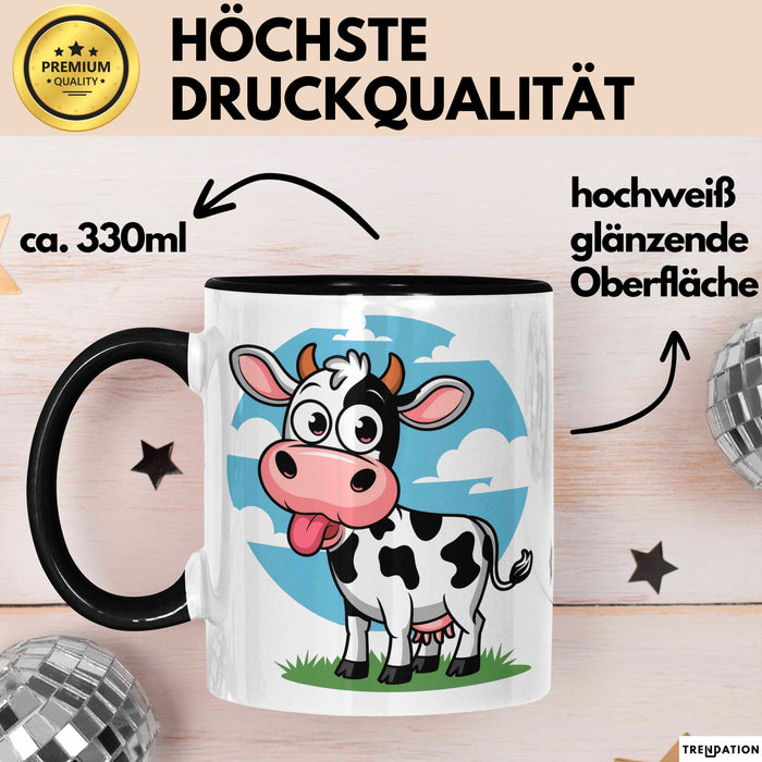 Kuh Liebhaber Tasse Geschenkidee Bauernhoftier Fan Lustiger Geschenkidee Lustig Trendation