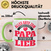 Papa Geburtstag Geschenkidee Tasse Alles Gute Zum Geburtstag Papa Ich Hab Dich Lieb Becher Grün Trendation