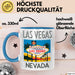 Las Vegas Nevada USA Tasse Geschenk Lustige Geschenkidee Spruch Blau Trendation