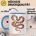 Reptil Schlange Tier Tasse Geschenk Lustige Geschenkidee Spruch Blau Trendation