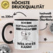 Softballspieler Geschenk Tasse Lustiger Spruch Ich Bin Softballspieler Warum Weil Ich Es Kann Geschenkidee Bester Softballspieler Geburtstag Kaffee-Becher Trendation