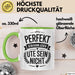 Ute Tasse Geschenk Perfekt Sein Kann Jeder Geschenkidee Geburtstag Grün Trendation