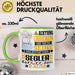 Segler Geschenk Tasse Lustiger Spruch Erheben Sie Sich Der Segler Betritt den Raum Grün Trendation