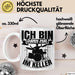 Schlagzeug-Spieler Geschenk Drummer Tasse Geschenkidee Spruch Ich Bin Dann Mal Im Keller Schlagzeuger Weiß Trendation