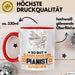 Pianist Geschenk Tasse So Gut Kann Nur Ein Pianist Aussehen Geschenkidee Kaffee-Becher Rot Trendation
