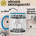 Plattenladenbesitzer Tasse Geschenk für Plattenladenbesitzer Der Mann Der Alles Kann Geschenkidee zum Geburtstag Blau Trendation