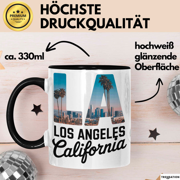 Los Angeles LA Kalifornien USA Tasse Geschenk Lustige Geschenkidee Spruch Trendation