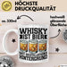 Whisky Liebhaber Tasse Geschenk Whisky Ist Bier Mit Destillations Hintergrund Weiß Trendation