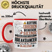 Breakdancer Geschenk Tasse Lustiger Spruch Erheben Sie Sich Der Breakdancer Betritt den Raum Rot Trendation
