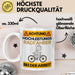 Radfahrer Tasse Geschenk Lustiger Spruch Geschenkidee für Radfahrer Achtung Hochleistungs Radfahrer Bei Der Arbeit Weiß Trendation