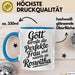 Roswitha Tasse Geschenk Gott Formte Die Perfekte Frau Roswitha Geschenkidee Blau Trendation